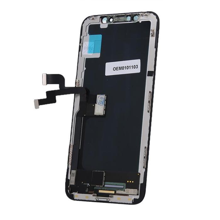 SpareParts - iPhone X Skärm med LCD-display Service Pack ZY - Svart