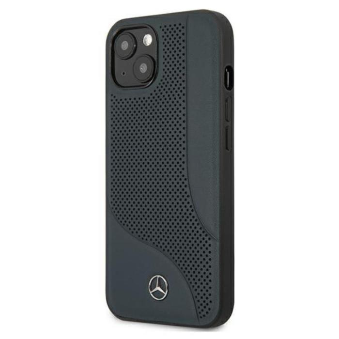 Mercedes - Mercedes iPhone 13 Mini Skal Läder - Marinblå