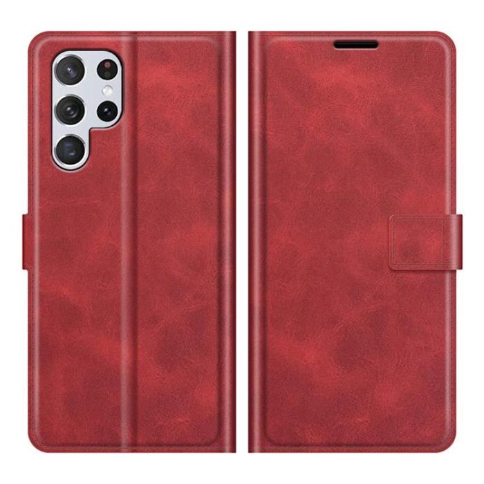 OEM - Flip Folio Fodral Galaxy S22 Ultra - Röd
