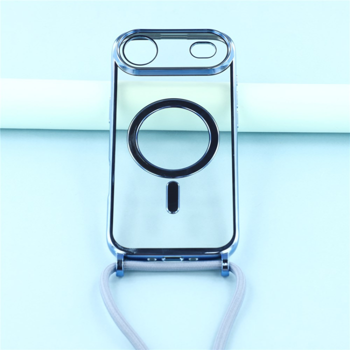 A-One Brand - iPhone Air Mobilskal MagSafe Electroplating Edge TPU - Blå