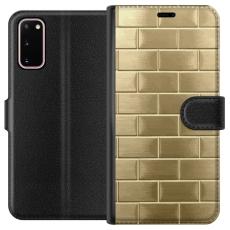iSecrets - Plånboksfodral till Samsung Galaxy S20 med Gyllene Murstenar