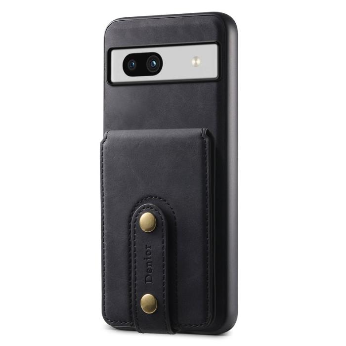 DENIOR - DENIOR D14 Google Pixel 7a Magnetfodral 2 i 1 PU+PC+TPU Svart
