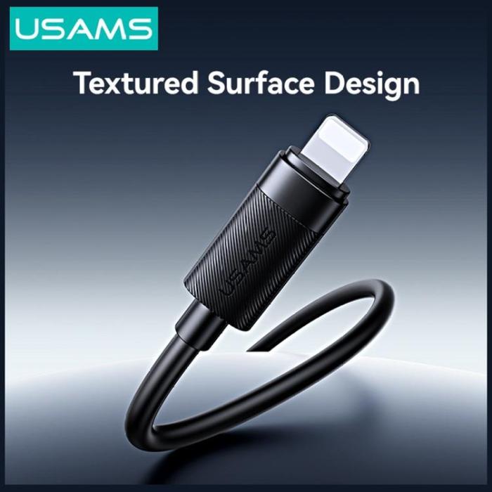 USAMS - USAMS USB-C till Lightning 30W Kabel 1m U94 - Svart