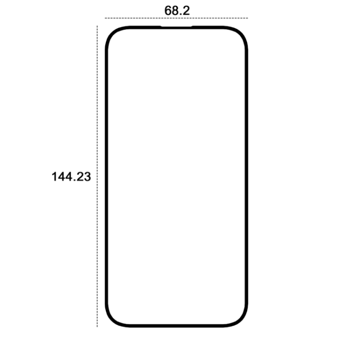 Etteri - Etteri iPhone 16 Härdat Glas Skärmskydd 9D - Svart