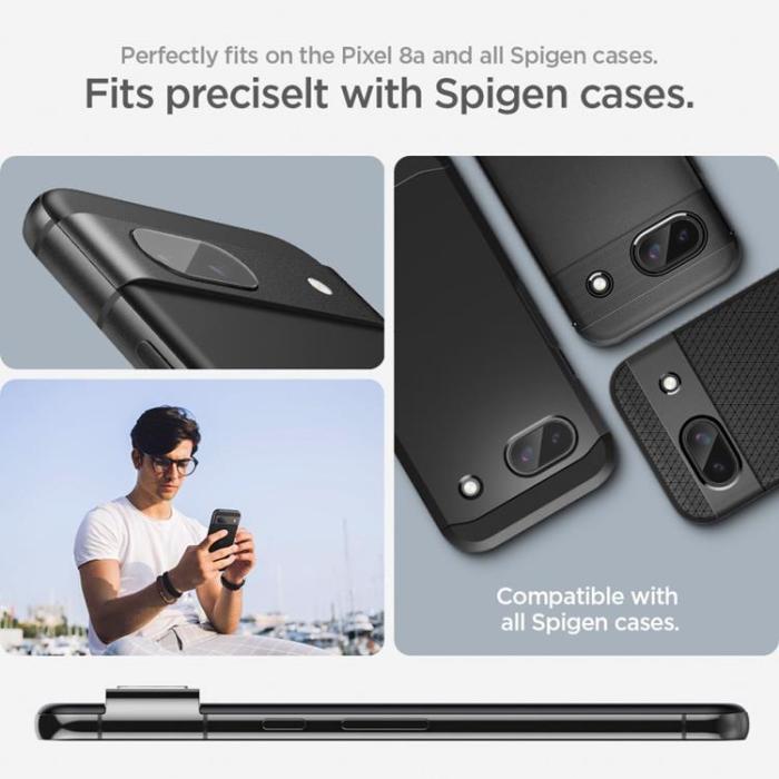 UTGATT - Spigen [2-Pack] Google Pixel 8A Kameralinsskydd Härdat Glas