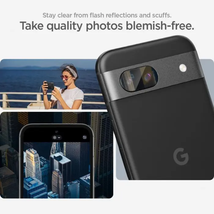 UTGATT - Spigen [2-Pack] Google Pixel 8A Kameralinsskydd Härdat Glas