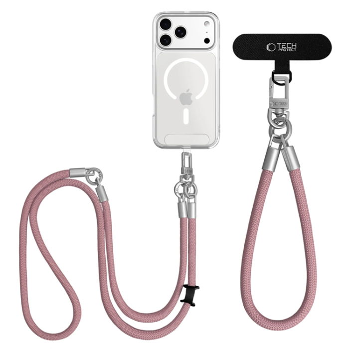Tech-Protect - Tech-Protect Mobilrem Crossbody C10S - Rose/Titanium
