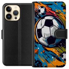 iSecrets - Plånboksfodral till Apple iPhone 14 Pro Max med Fotbollar