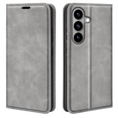 OEM - Samsung Galaxy S26 Fodral Touch Konstl&auml;der - Gr&aring;