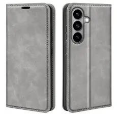 OEM - Samsung Galaxy S26 Fodral Touch Konstl&auml;der - Gr&aring;