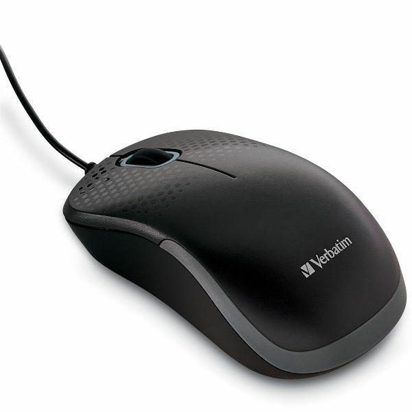 Verbatim Optisk Mus Tyst USB-A 1000 dpi - Svart | 264 | AlltMobil