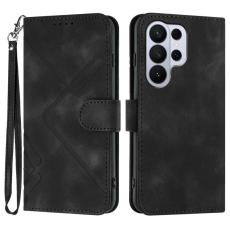 OEM - Samsung Galaxy S26 Ultra Pl&aring;nboksfodral Impr&auml;ntat Konstl&auml;der - Svart