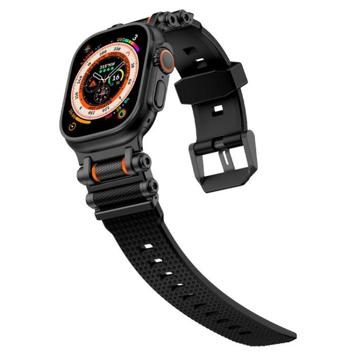 Boom of Sweden - Apple Watch Ultra (49mm) Armband Rotation Axis Silikon - Svart