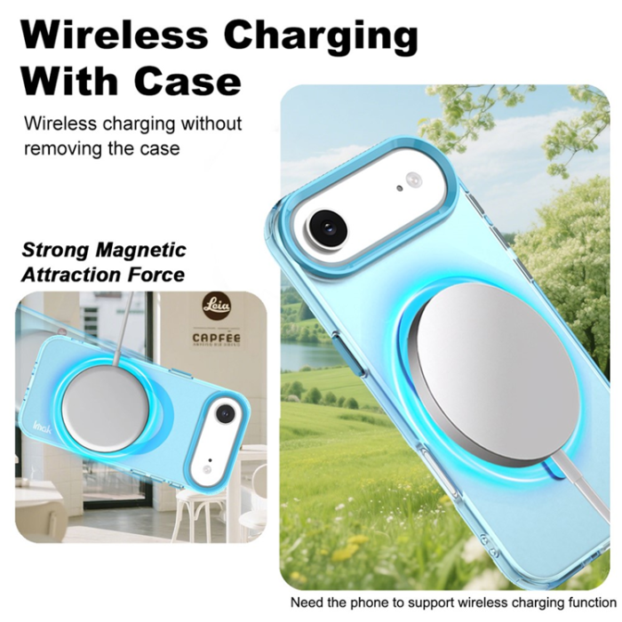 Imak - IMAK iPhone 17 Air Mobilskal MagSafe Anti Drop - Blå