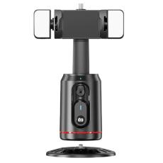 OEM - AI Smart Ansiktsspårning Mobil Gimbal Stabilisator med 2 Lampor Q02