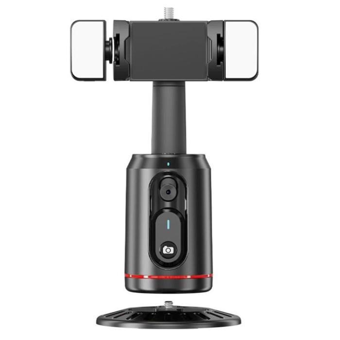 OEM - AI Smart Ansiktsspårning Mobil Gimbal Stabilisator med 2 Lampor Q02