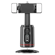OEM - AI Smart Ansiktsspårning Mobil Gimbal Stabilisator med 2 Lampor Q02