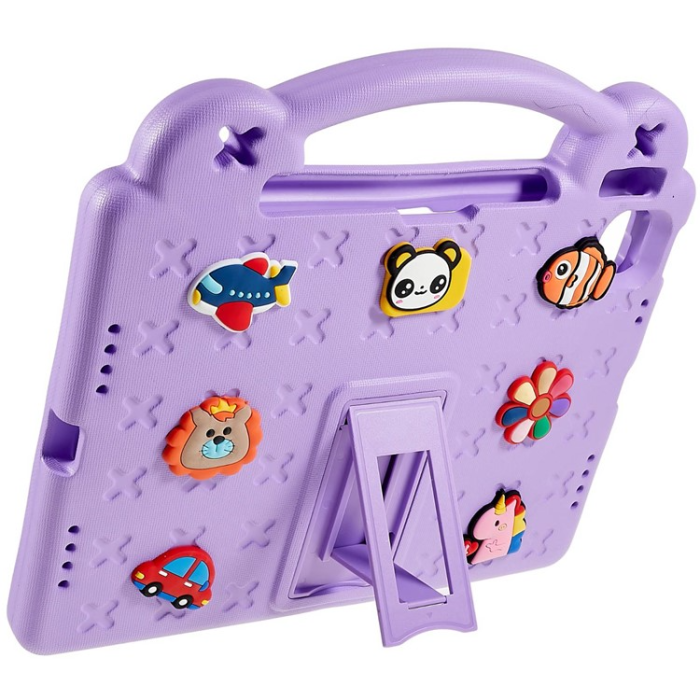 UTGATT1 - iPad 10.9 (2022) Skal EVA Kickstand Shockproof - Lila