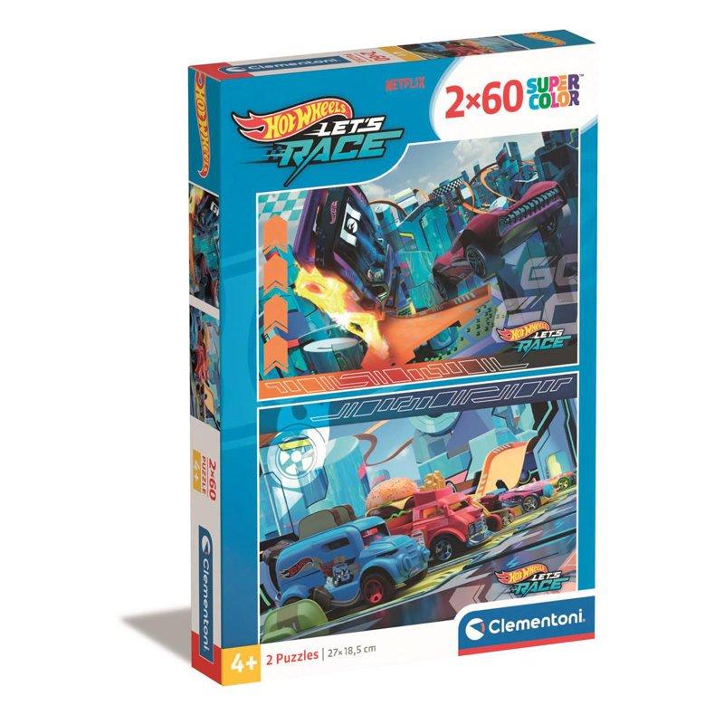 CLEMENTONI Pussel 2x60 Pcs Hotwheels