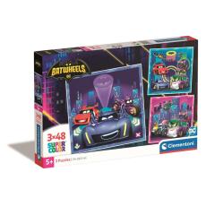 CLEMENTONI - CLEMENTONI Pussel 3x48 Pcs Batwheels