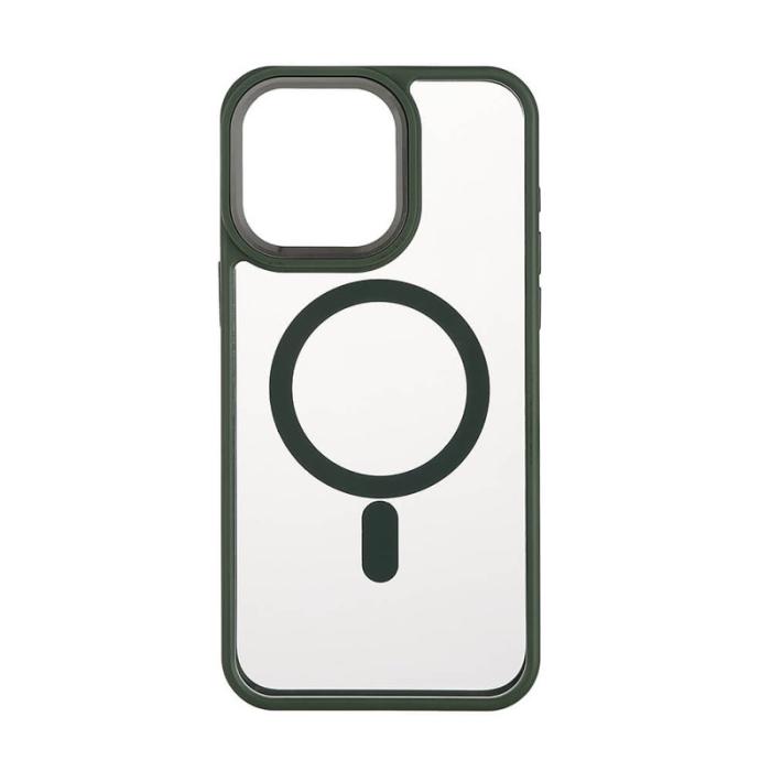 Onsala - ONSALA Mobilskal Bumper MagSeries Green & Clear - iPhone 15 Pro Max