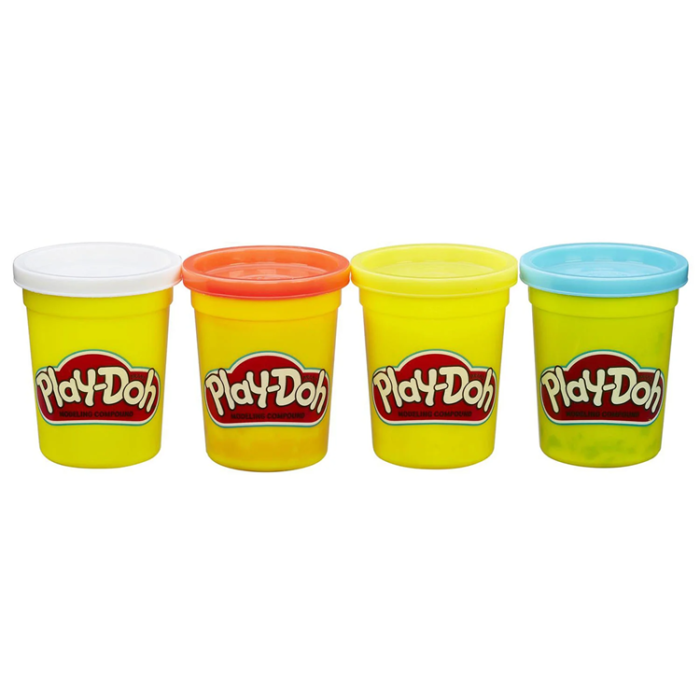 PLAY-DOH - PLAY-DOH Compound 4 Pack Classic/Wild/Sweet (Blandade)