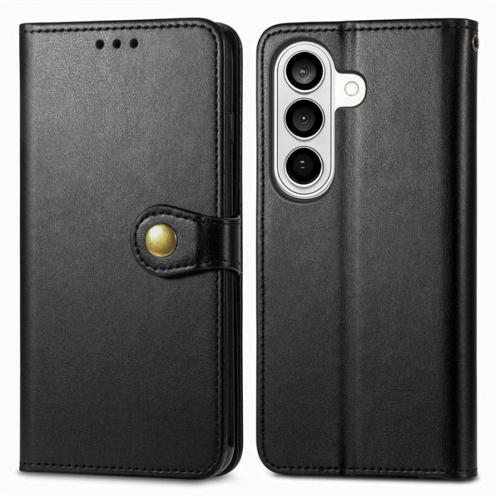 OEM - Plånboksfodral för Samsung Galaxy S26 Plus Konstläder Stativ - Svart