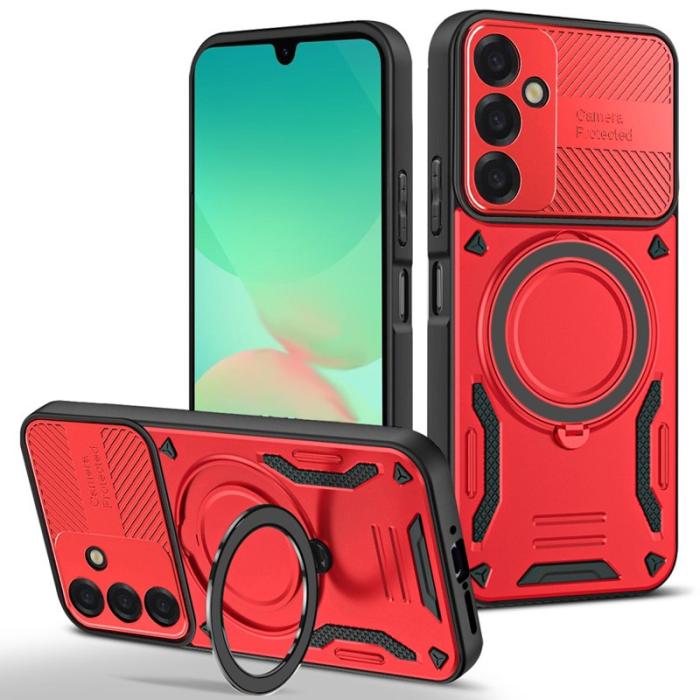 OEM - Mobilskal för Samsung Galaxy S26 Magnetiskt Shockproof TPU + PC - Röd