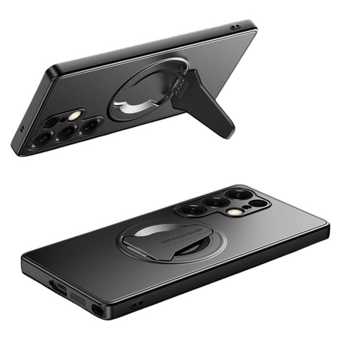 OEM - Mobilskal för Samsung Galaxy S26 Ultra Magnetiskt Kickstand PC + TPU - Svart