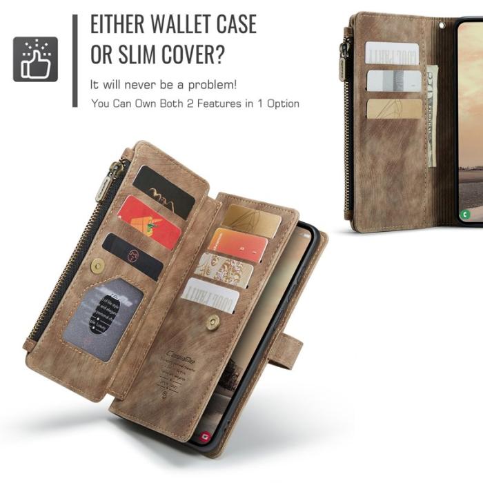 Caseme - CaseMe Mobilfodral för Samsung Galaxy S26 Ultra Flera kortfack Konstläder - Brun