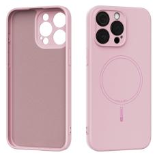 ABEEL - ABEEL Mobilskal till iPhone 13 Pro Max MagSafe Liquid Silicone Rosa