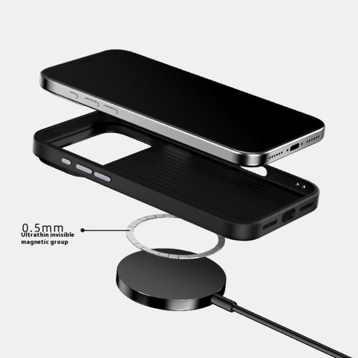 ABEEL - ABEEL Mobilskal till iPhone 17 Pro MagSafe Äkta Läder Bakcover - Brun