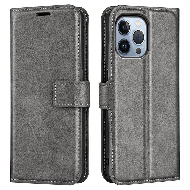 Flip Folio iPhone 14 Pro Max Plånboksfodral - Grå | 2353 | AlltMobil