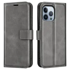 OEM - Flip Folio iPhone 14 Pro Max Pl&aring;nboksfodral - Gr&aring;