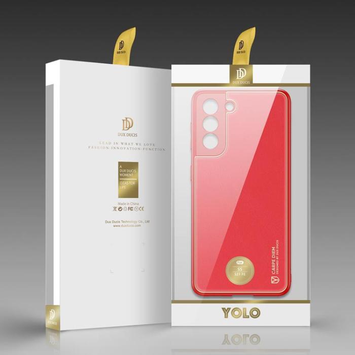 UTGATT - Dux Ducis Galaxy S21 FE Skal Yolo Elegant - Röd