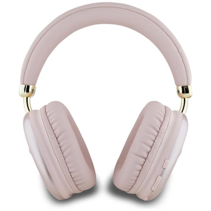 Guess - Guess Over-Ear Hörlurar Bluetooth 5.3 Metallic Triangle Logo - Rosa