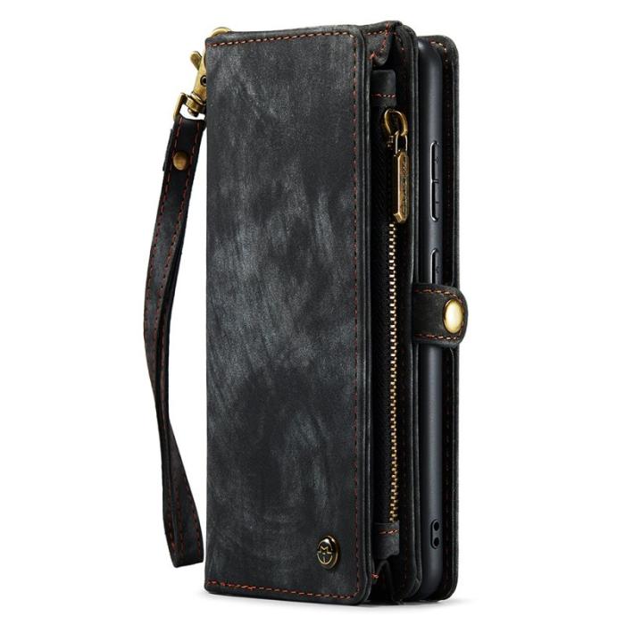 Caseme - CASEME 008 Series Konstläder Plånboksfodral för Samsung Galaxy A32 5G - Svart