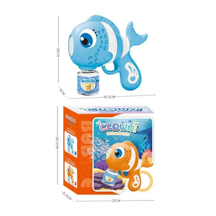 OEM - Elektrisk clownfiskformad bubbelmaskin för Barn (Ålder 3+)