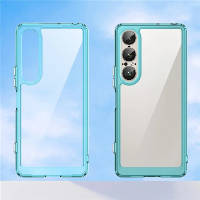 OEM - Sony Xperia 1 VII Mobilskal Acrylic TPU - Transparent Blå
