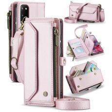 Caseme - CASEME Pl&aring;nboksfodral Konstl&auml;der f&ouml;r Samsung Galaxy S20 4G/5G - Rosa