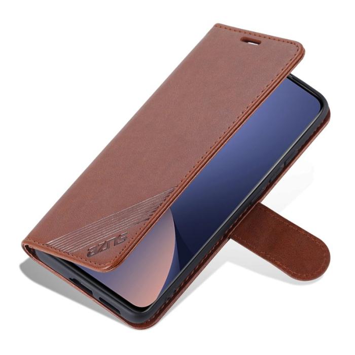AZNS - AZNS Xiaomi 13 Lite / Civi 2 5G Plånboksfodral Konstläder - Brun