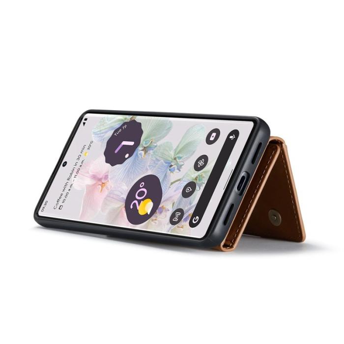 DG.MING - DG.MING Magnetiskt Konstläder Plånboksfodral Google Pixel 7 Pro Brun