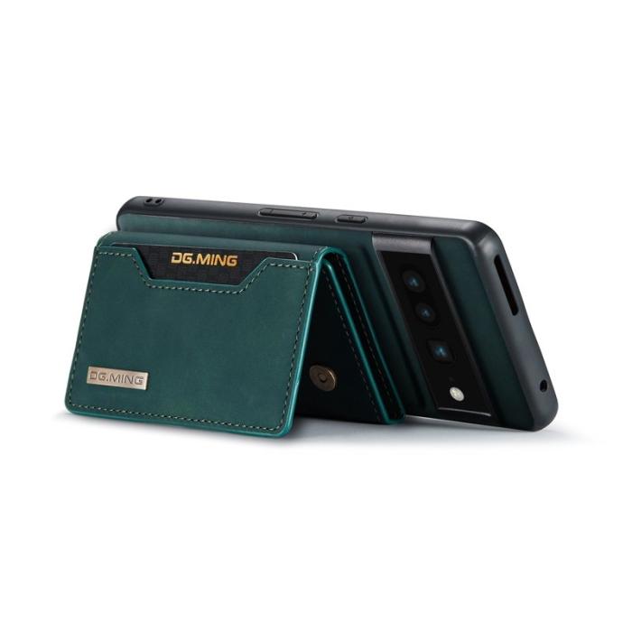 DG.MING - DG.MING Magnetiskt Konstläder Plånboksfodral Google Pixel 7 Pro Grön