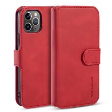 DG.MING - DG.MING Retro Wallet Mobilskal i Konstl&auml;der f&ouml;r iPhone 11 Pro Max - R&ouml;d