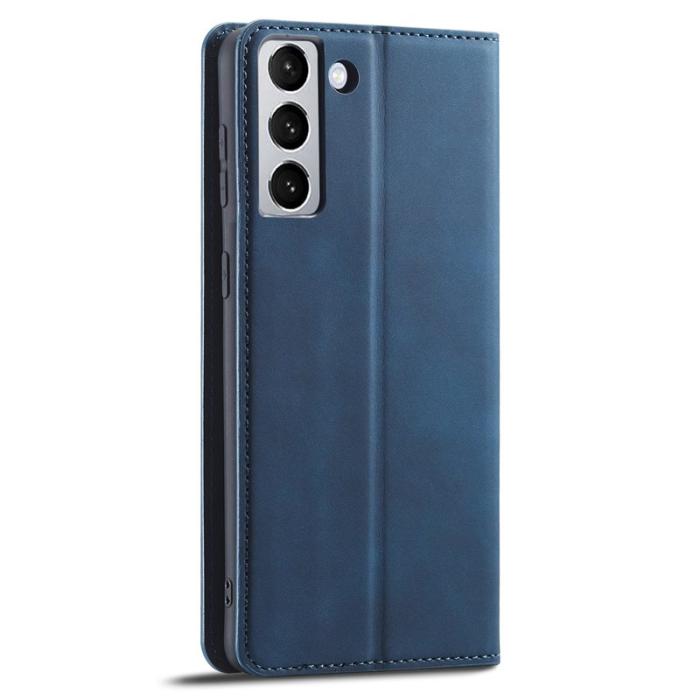 FORWENW - FORWENW Galaxy S22 Plånboksfodral Konstläder - Magnetisk - Blå