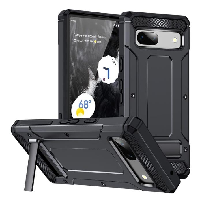 OEM - Google Pixel 7a Mobilskal Kickstand Shockproof - Svart