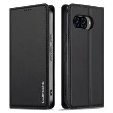LC.imeeke - LC.IMEEKE L1 Series Google Pixel 9a Pl&aring;nboksfodral Konstl&auml;der - Svart