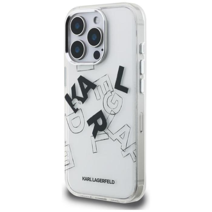 KARL LAGERFELD - Karl Lagerfeld iPhone 16 Pro Mobilskal IML Sketched Graphic - Transparent