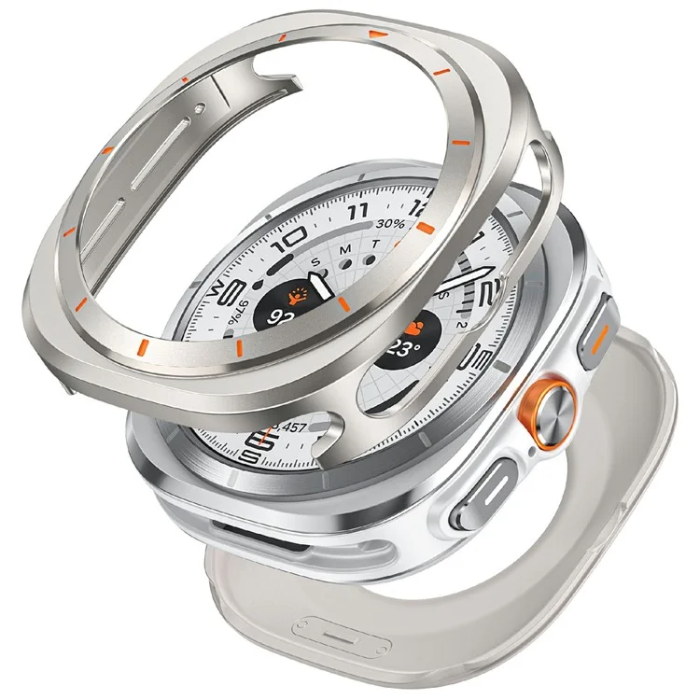Ringke - Galaxy Watch Ultra (47mm) Skal Bumper - Titanium/Orange