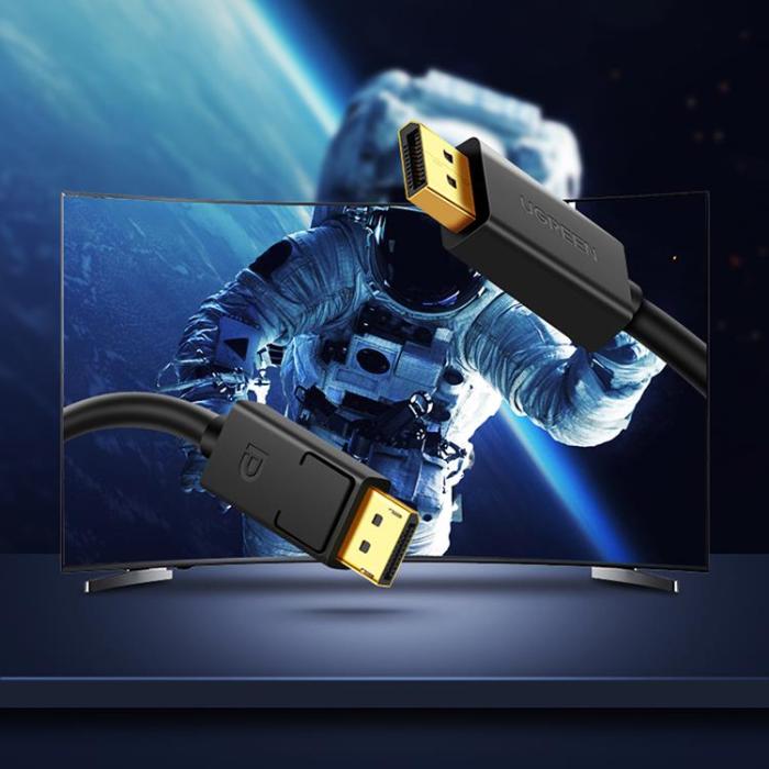 Ugreen - Ugreen DisplayPort Till DisplayPort Kabel 5 m - Svart